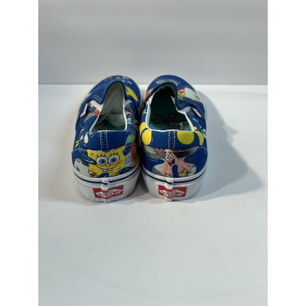 Vans SpongeBob SquarePants Slip On Shoes Men 7.5 Women 9 Blue Nickelodeon - Picture 7 of 8